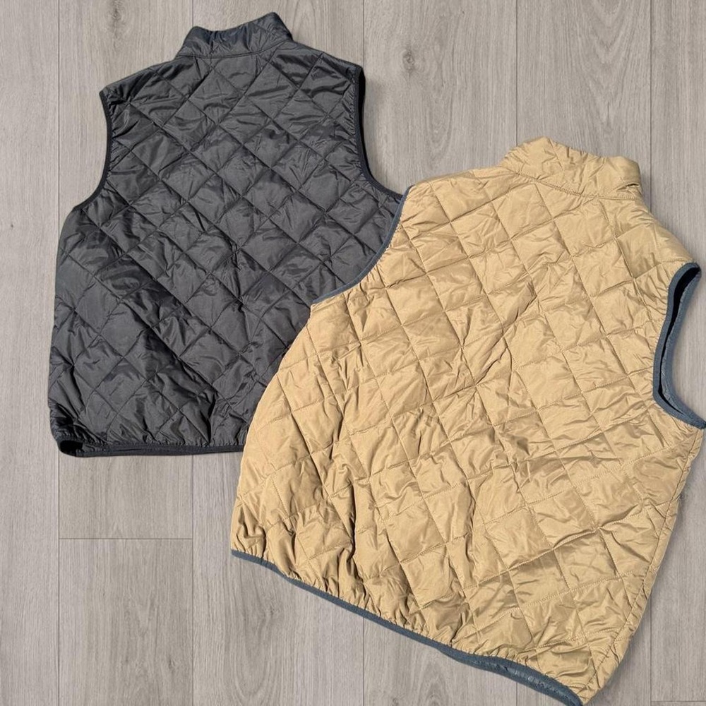 Free Country Men's XXL Quilted Vest Bundle Black & Tan 2 Pack - Picture 2 of 6